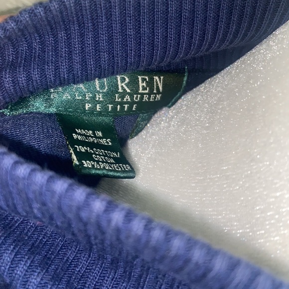 Ralph Lauren Blue Velour Jacket Size PMed VTG - Picture 5 of 6